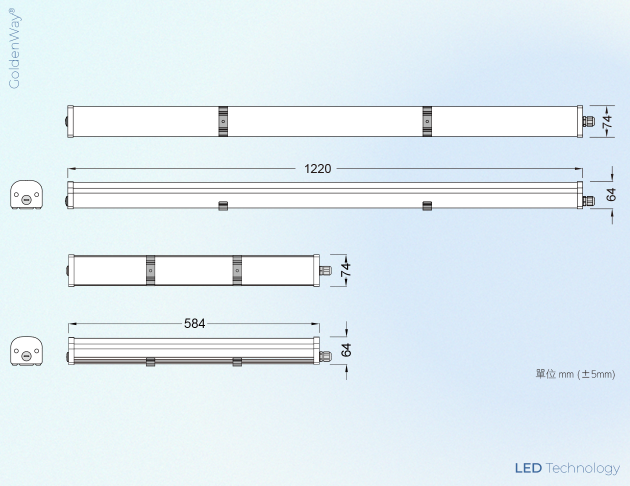 防水型燈具 WPL-822 2